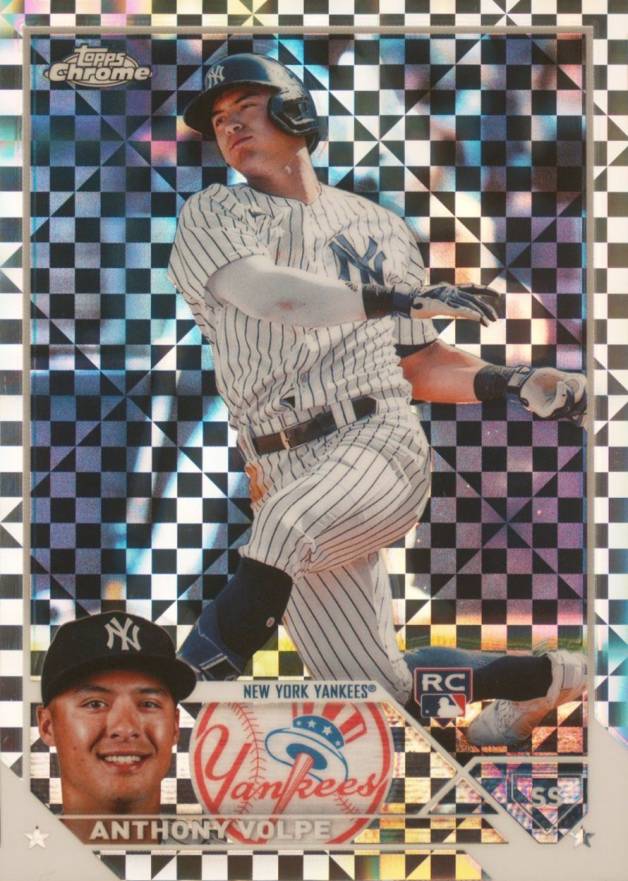 2023 Topps Chrome Anthony Volpe #4 Baseball Card