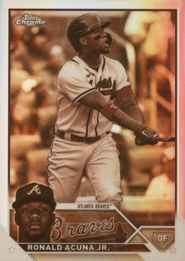 2023 Topps Chrome Ronald Acuna Jr. #39 Baseball Card