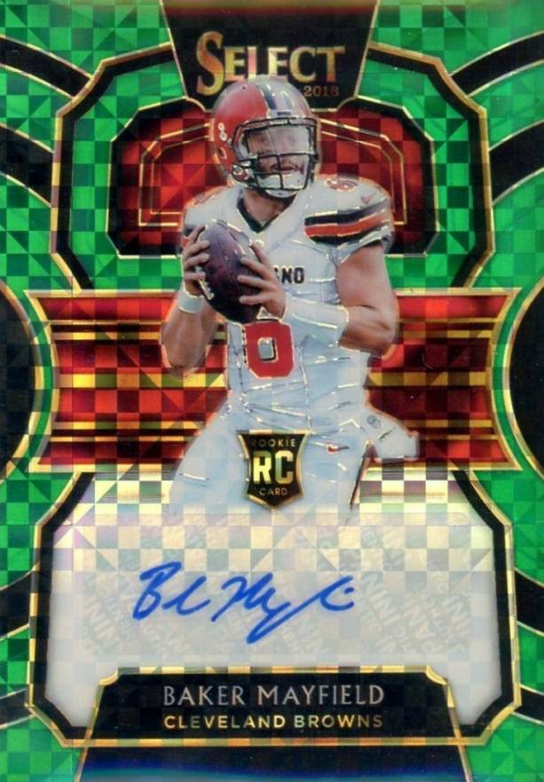 2018 Panini Select Rookie Signature Prizm Baker Mayfield #RS-BM Football Card