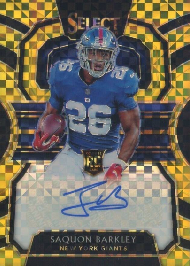 2018 Panini Select Rookie Signature Prizm Saquon Barkley #RS-SB Football Card