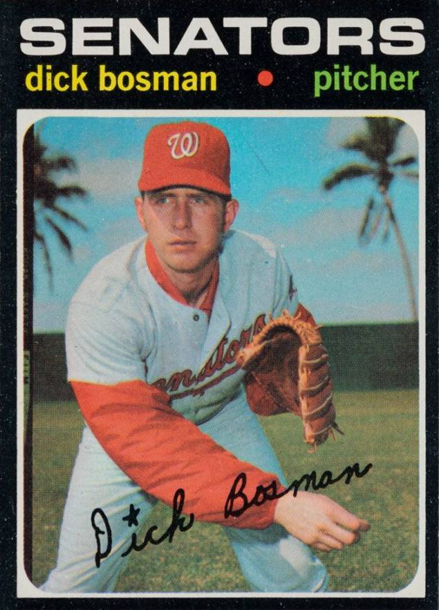 1971 Topps Dick Bosman #60 Baseball Card