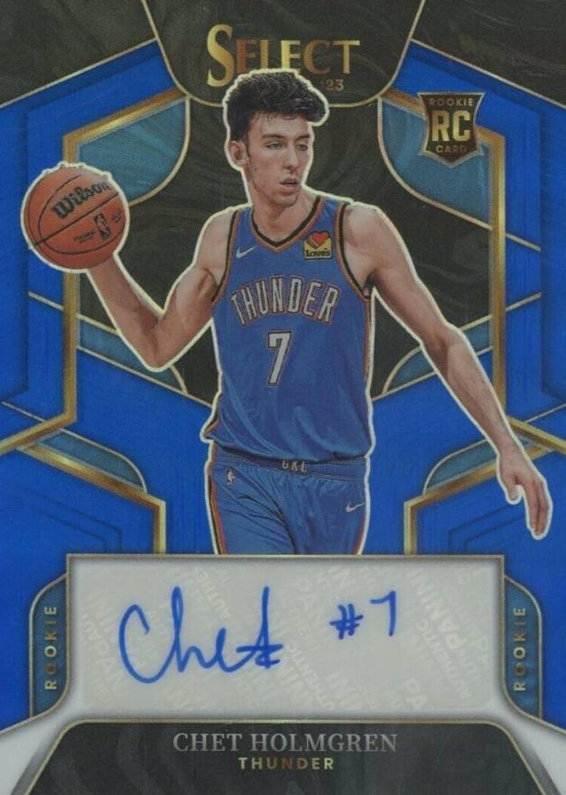 2022 Panini Select Rookie Signatures Chet Holmgren #RSCHR Basketball Card