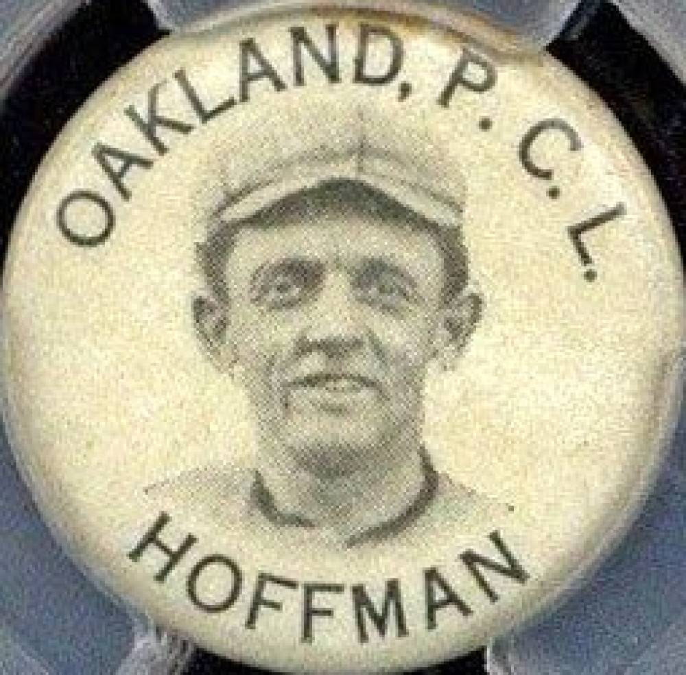 1912 PM5 Whitehead & Hoag P.C.L. Pins Izzy Hoffman # Baseball Card