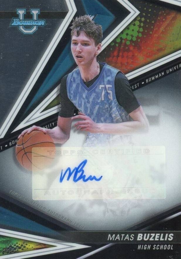 2022 Bowman University Best Best of 2022 Autograph Matas Buzelis #BOAMB Basketball Card