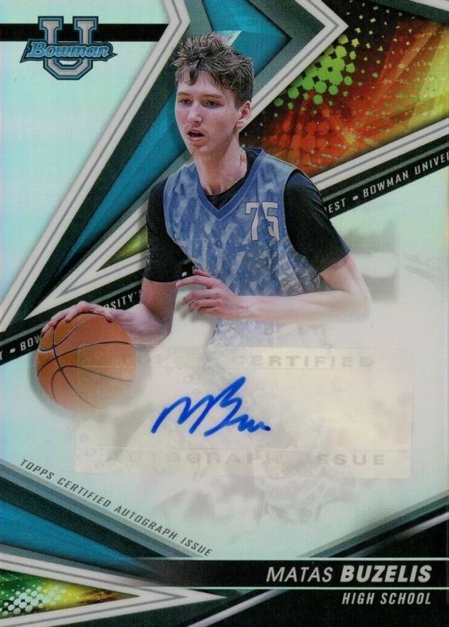 2022 Bowman University Best Best of 2022 Autograph Matas Buzelis #BOAMB Basketball Card