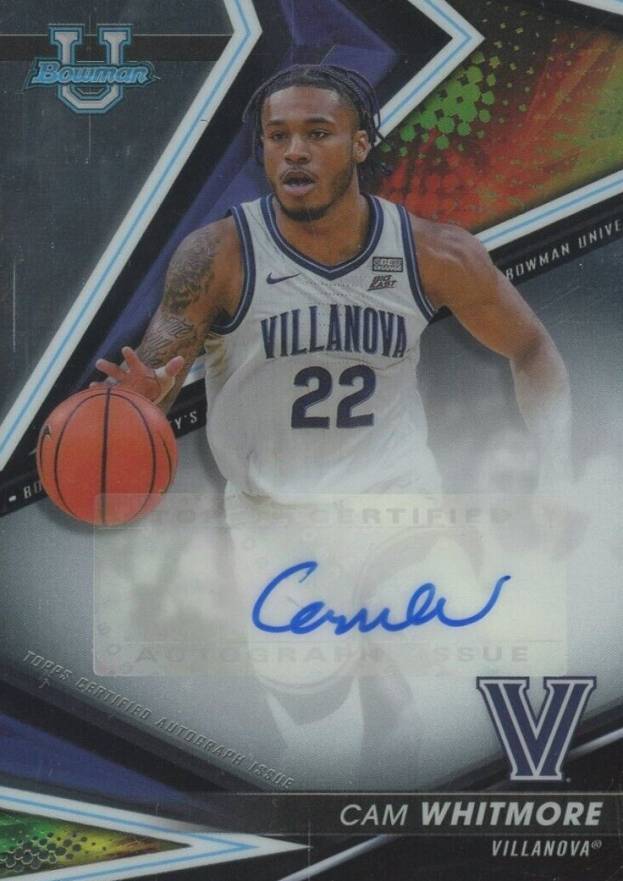 2022 Bowman University Best Best of 2022 Autograph Cam Whitmore #BOACW Basketball Card