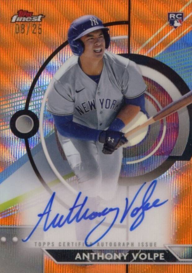 2023 Topps Finest Finest Autographs Anthony Volpe #AV Baseball Card