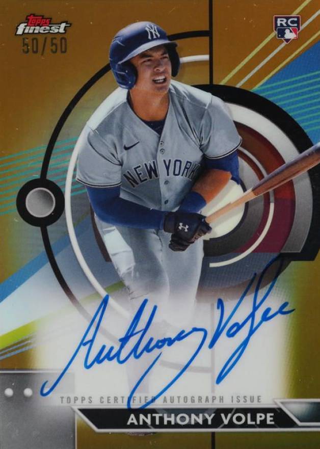 2023 Topps Finest Finest Autographs Anthony Volpe #AV Baseball Card