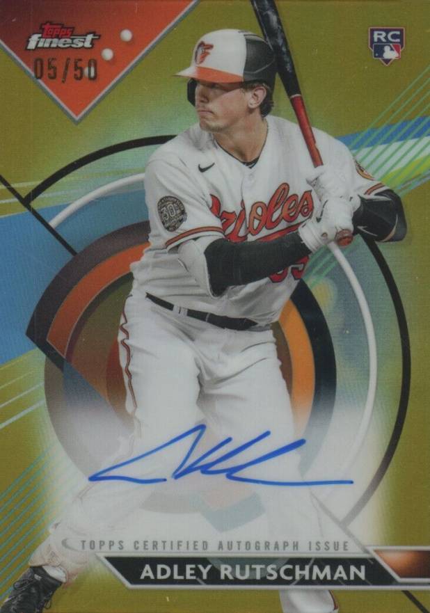 2023 Topps Finest Finest Autographs Adley Rutschman #AR Baseball Card