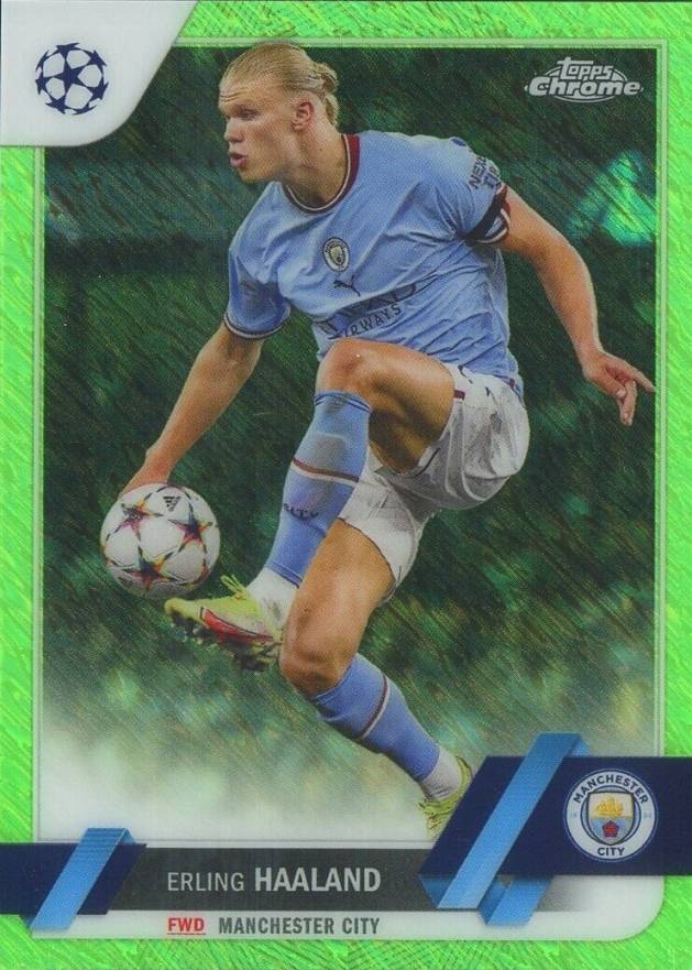 2022 Topps Chrome UEFA Club Competitions Erling Haaland #99 Soccer Card