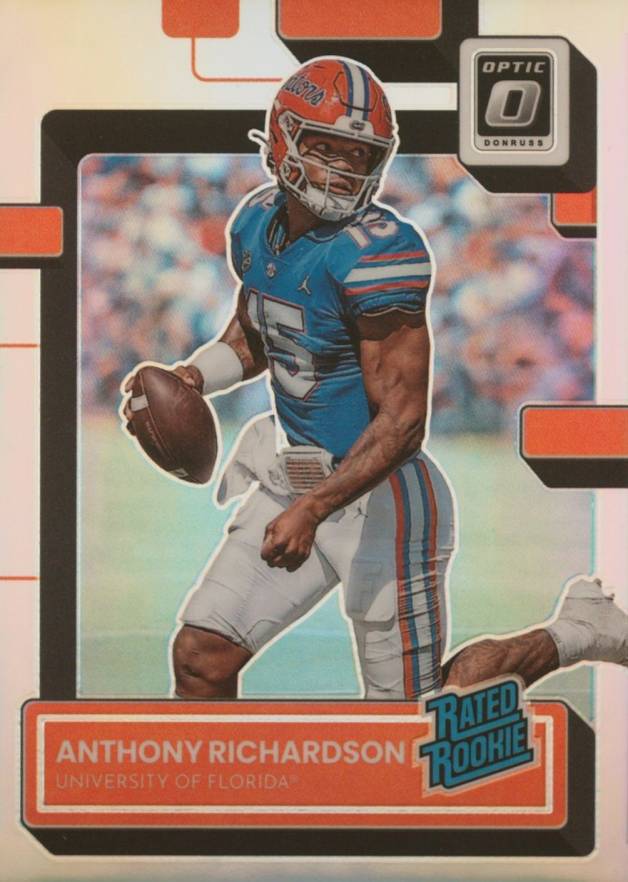 2023 Panini Chronicles Draft Picks Donruss Optic Anthony Richardson #11 Football Card