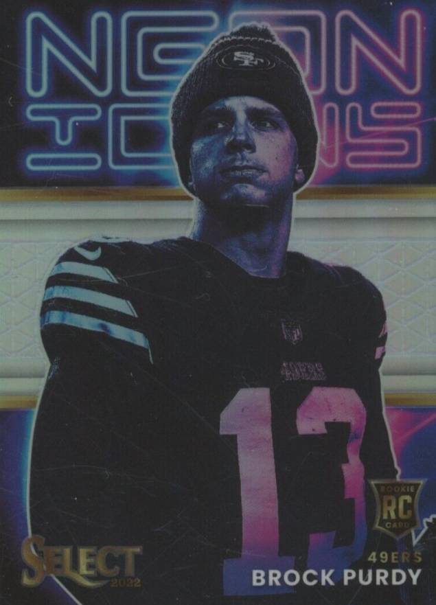 2022 Panini Select Neon Icons Brock Purdy #NI15 Football Card