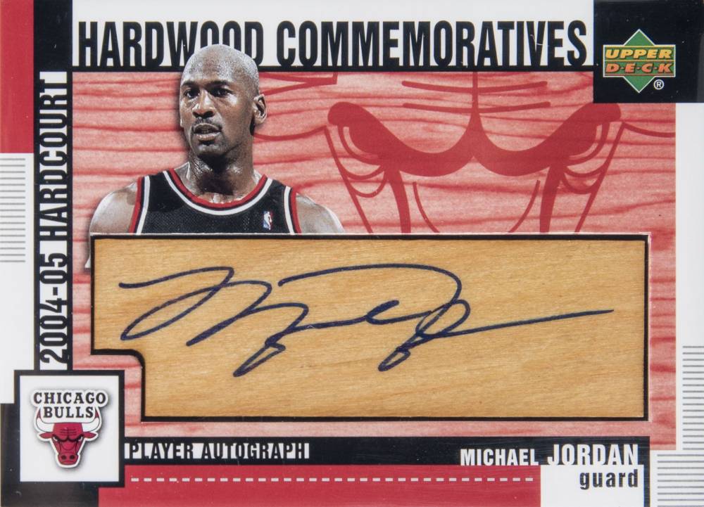 2004 Upper Deck Hardcourt Hardwood Commemoratives Michael Jordan #HC-MJ Basketball Card