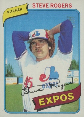 1980 Topps Steve Rogers #520 Baseball Card