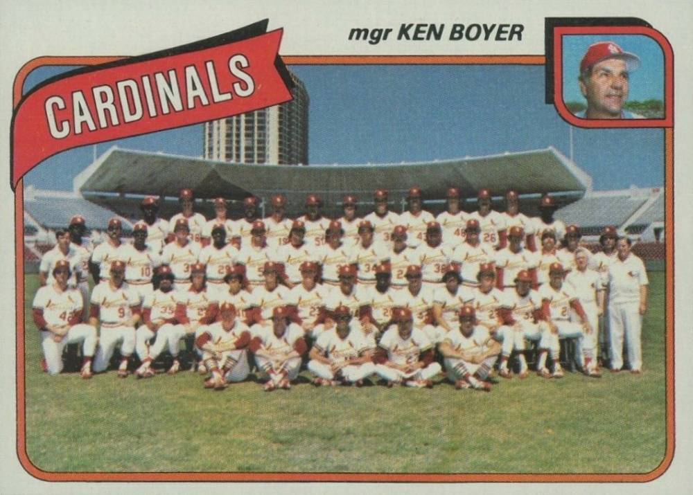 1980 Topps St. Louis Cardinals Team #244 Baseball Card