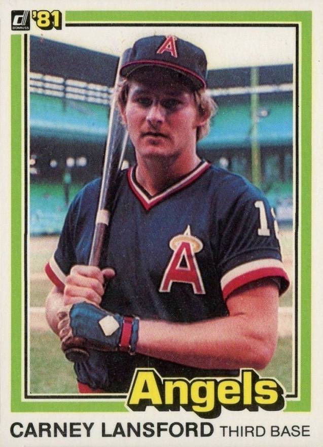 1981 Donruss Carney Lansford #409 Baseball Card