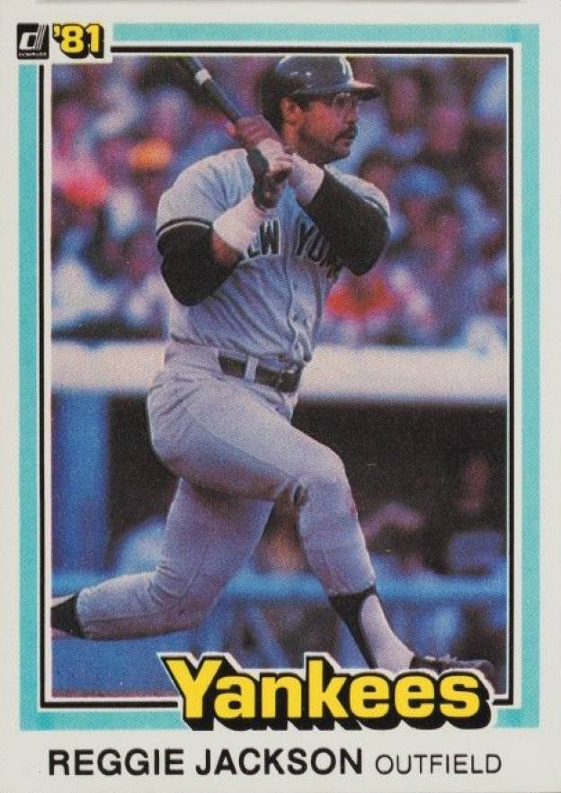 1981 Donruss Reggie Jackson #348 Baseball Card