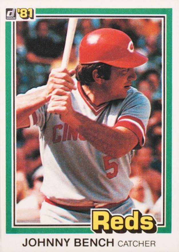 1981 Donruss Johnny Bench #62 Baseball Card