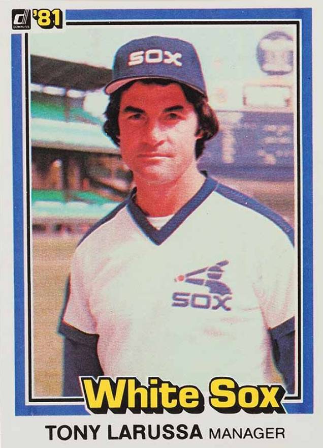 1981 Donruss Tony La Russa #402 Baseball Card