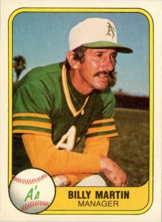 1981 Fleer Billy Martin #581 Baseball Card