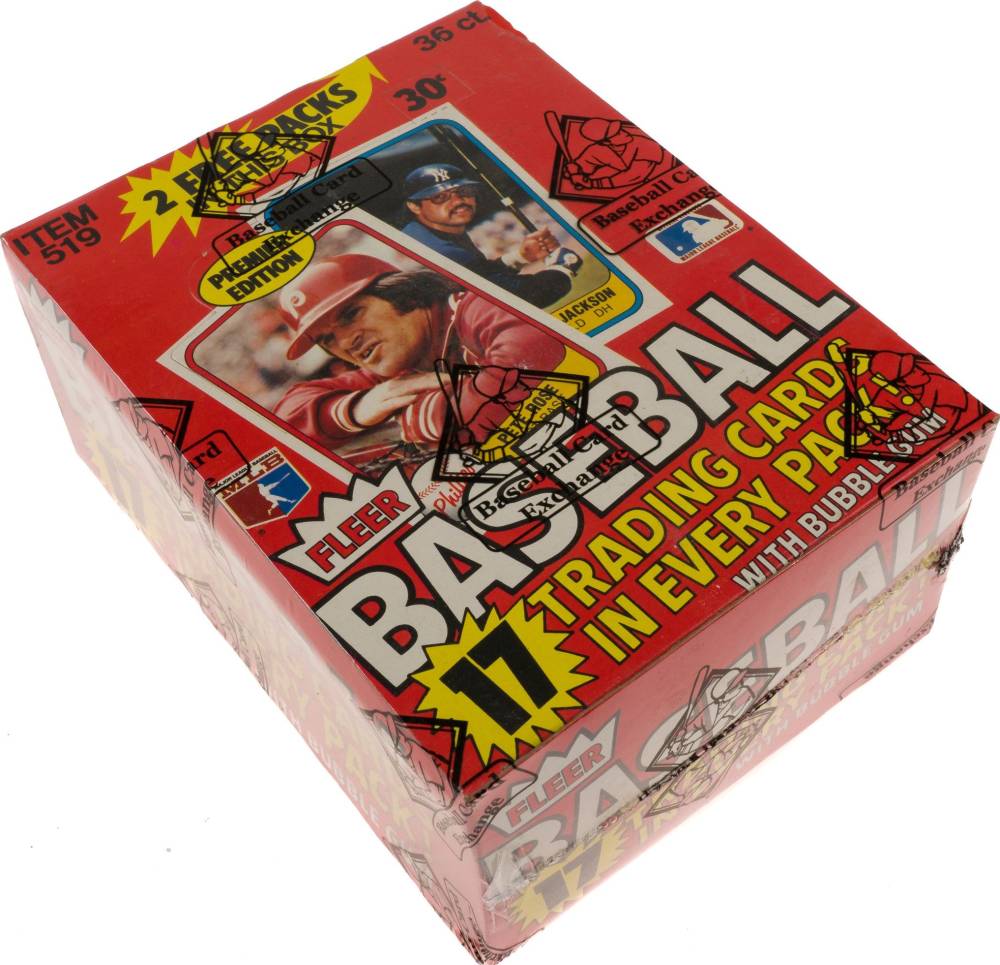 1981 Fleer Wax Pack Box #WPB Baseball Card