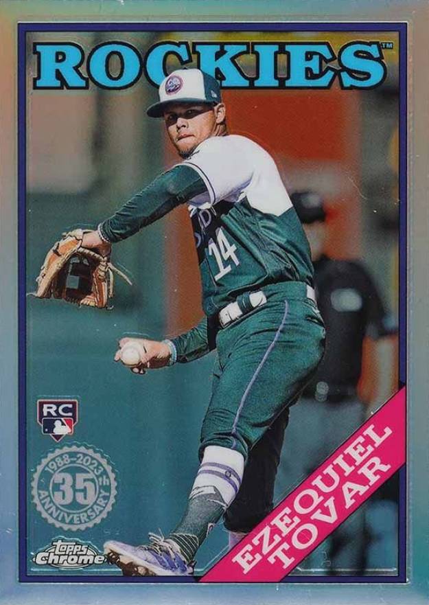 2023 Topps Chrome 1988 Topps Baseball Ezequiel Tovar #88BC9 Baseball Card