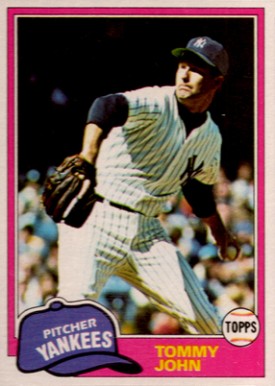 1981 Topps Tommy John #550 Baseball Card