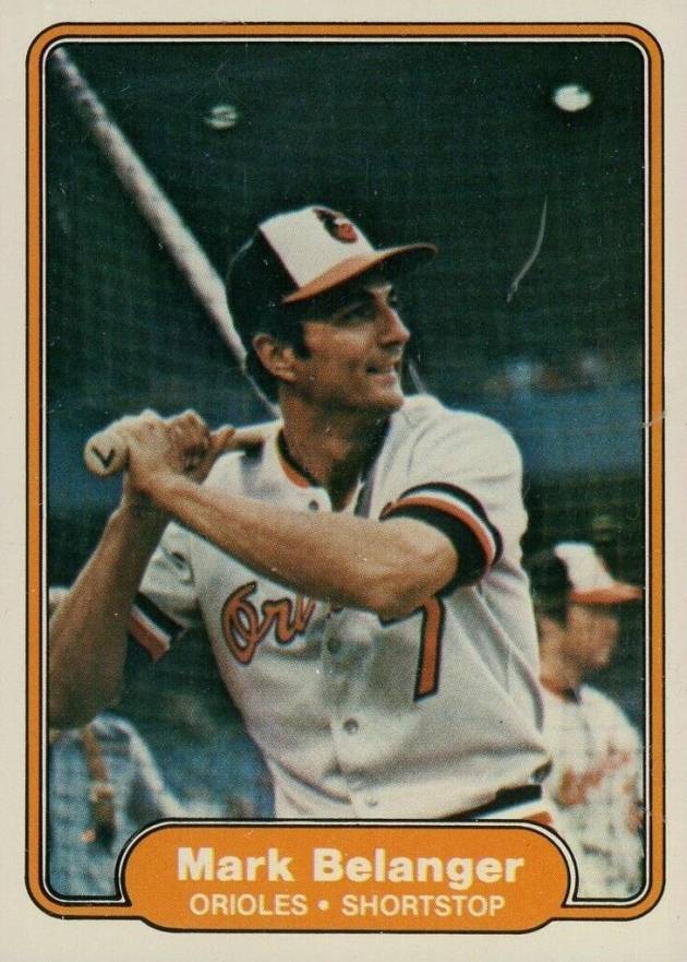 1982 Fleer Mark Belanger #158 Baseball Card