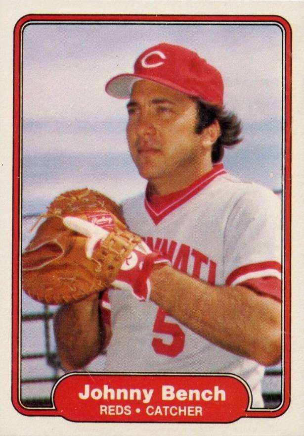 1982 Fleer Johnny Bench #57 Baseball Card