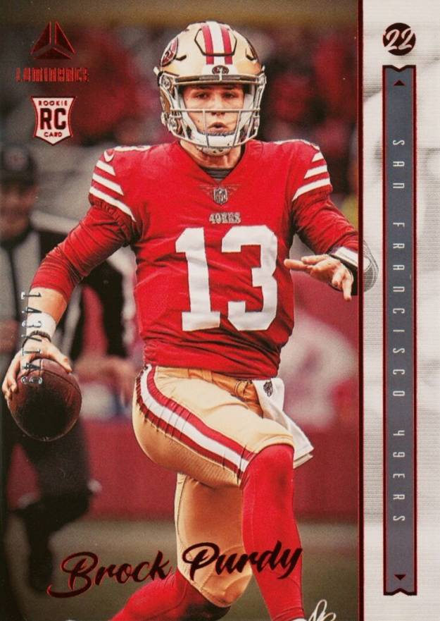 2022 Panini Chronicles Luminance Update Rookies Brock Purdy #213 Football Card