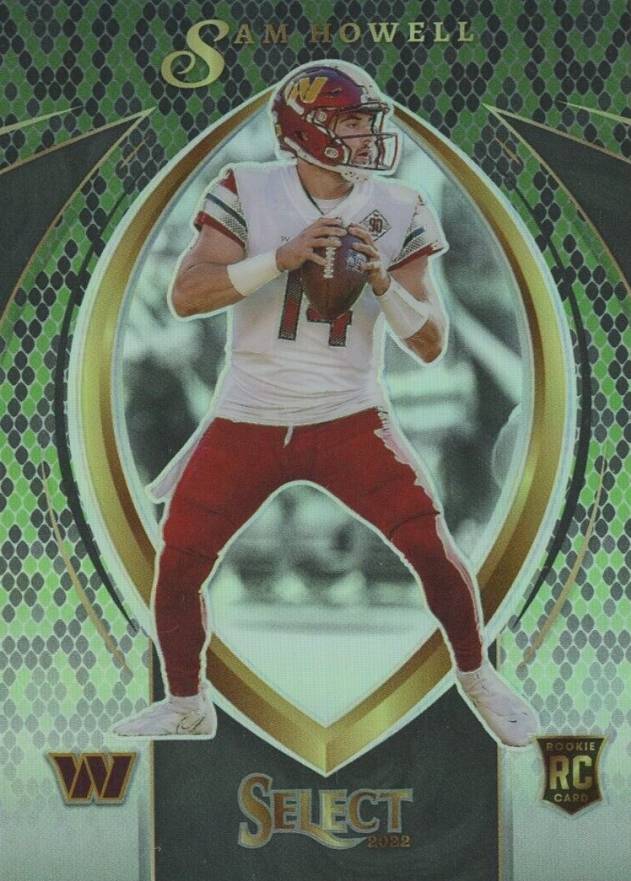 2022 Panini Select Select Certified Rookies Sam Howell #SCR5 Football Card