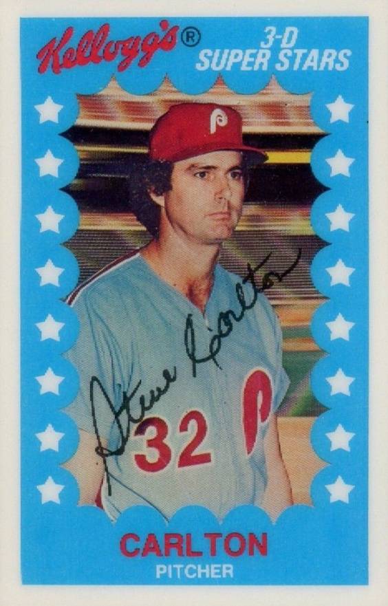 1982 Kellogg's Steve Carlton #27 Baseball Card