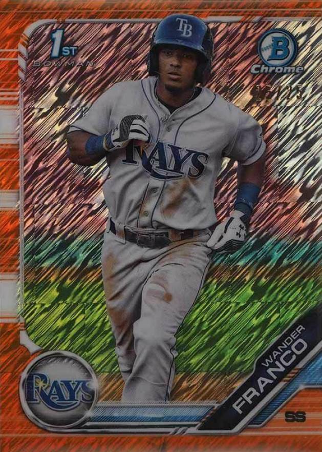 2019 Bowman Prospects Chrome Wander Franco #100 Baseball Card