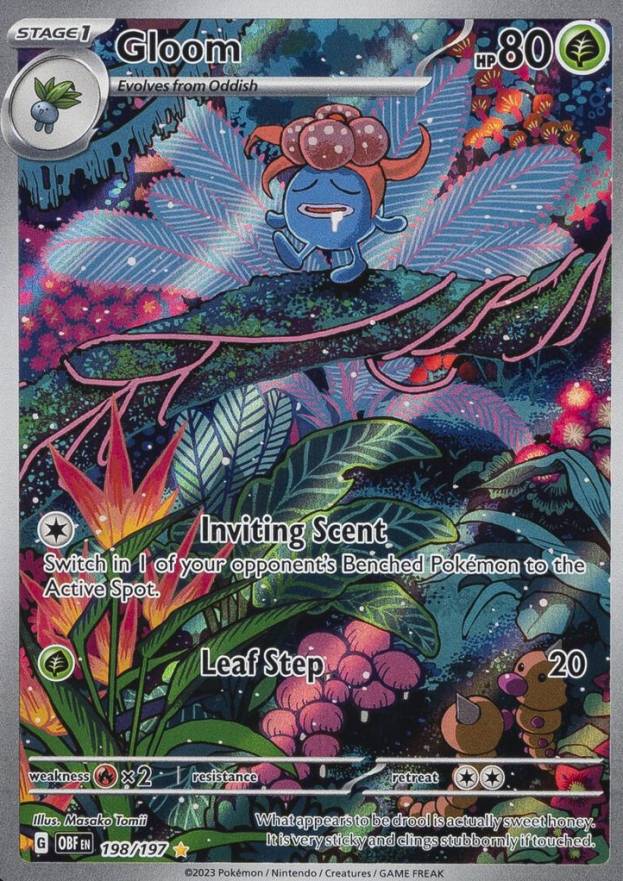 2023 Pokemon Obf EN-Obsidian Flames Gloom #198 TCG Card