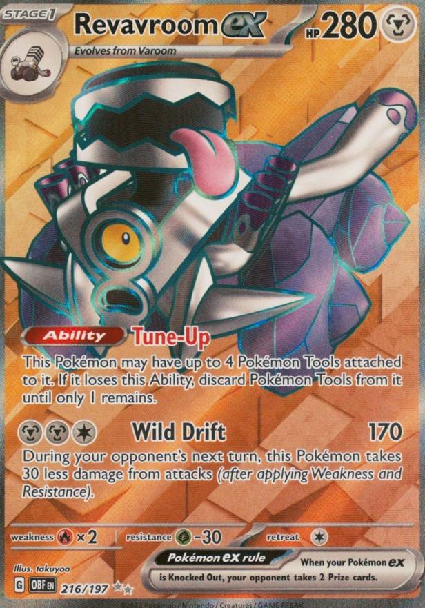 2023 Pokemon Obf EN-Obsidian Flames Revavroom EX #216 TCG Card