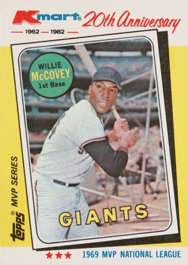 1982 K-Mart 20th Anniversary Willie McCovey #16 Baseball Card