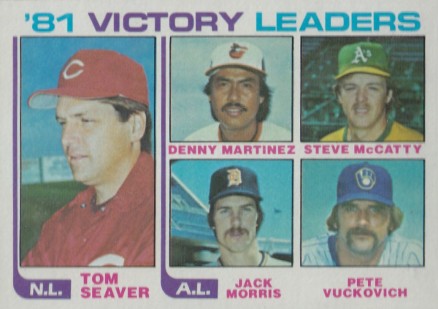 1982 Topps Victory Leaders #165 Baseball Card