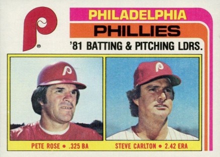 1982 Topps Phillies '81 Batting & Pitching Leaders #636 Baseball Card