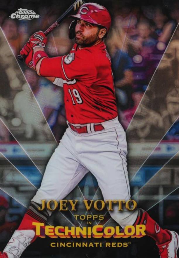 2023 Topps Chrome Topps in Technicolor Joey Votto #TT3 Baseball Card