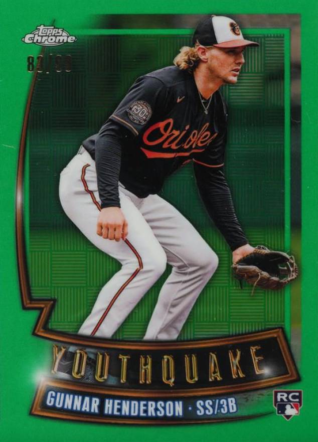 2023 Topps Chrome Youthquake Gunnar Henderson #YQ18 Baseball Card