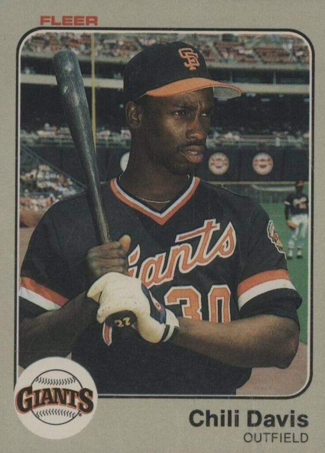 1983 Fleer Chili Davis #257 Baseball Card