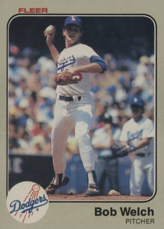 1983 Fleer Bob Welch #225 Baseball Card