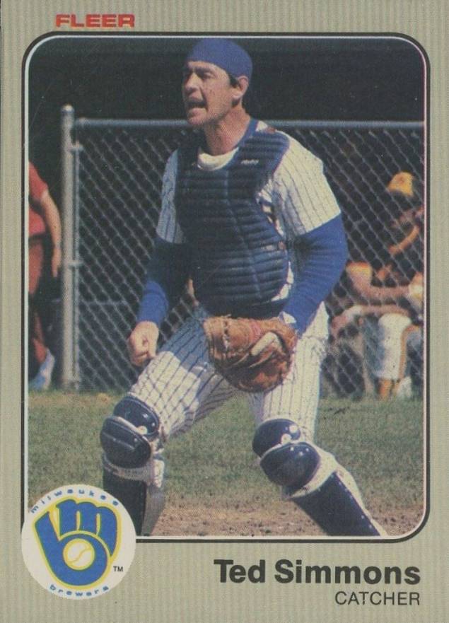 1983 Fleer Ted Simmons #45 Baseball Card