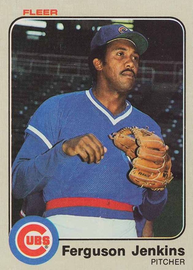 1983 Fleer Fergie Jenkins #498 Baseball Card