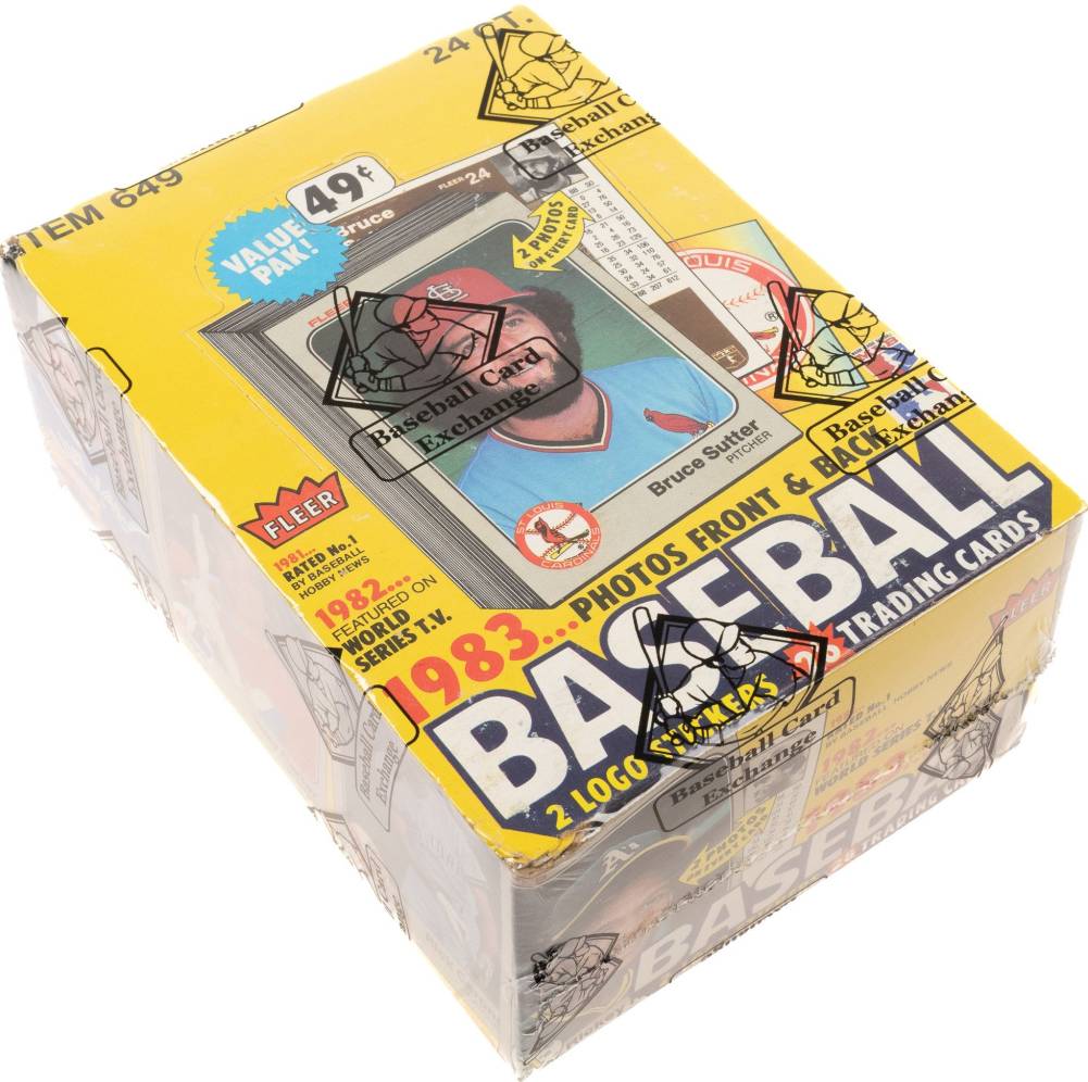 1983 Fleer Cello Pack Box #CPB Baseball Card