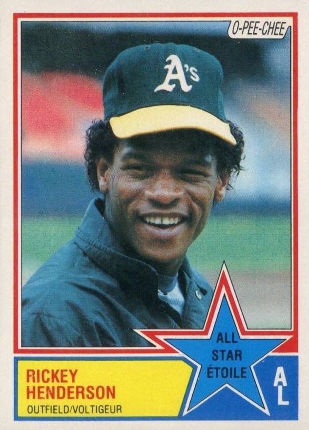 1983 O-Pee-Chee Rickey Henderson #391 Baseball Card