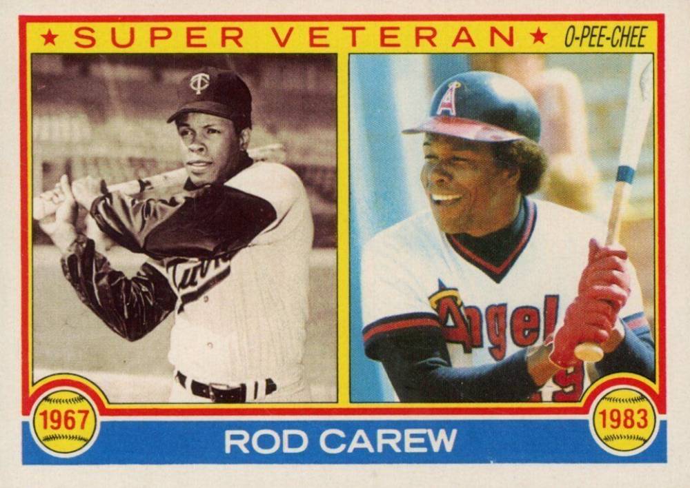 1983 O-Pee-Chee Rod Carew #201 Baseball Card