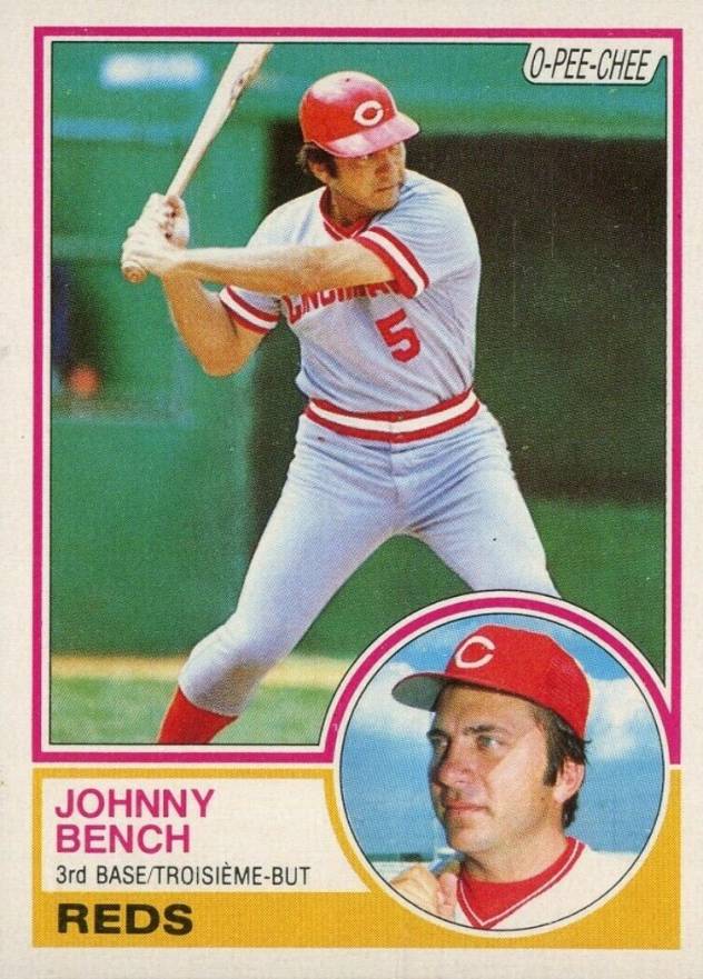 1983 O-Pee-Chee Johnny Bench #60 Baseball Card