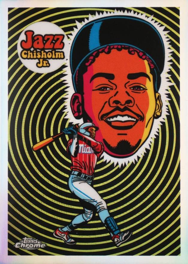 2023 Topps Chrome Ultraviolet All-Stars Jazz Chisholm Jr. #UV15 Baseball Card