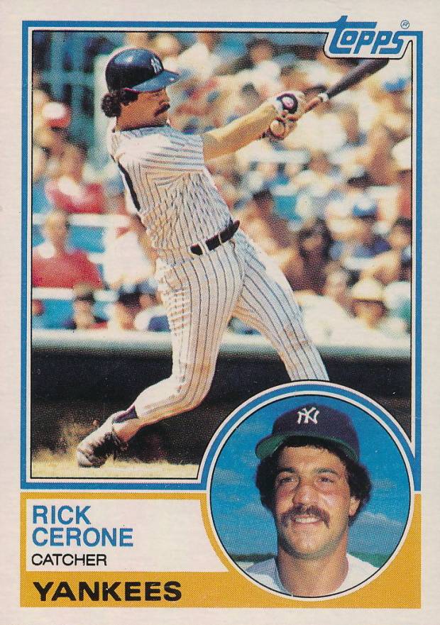 1983 Topps Rick Cerone #254 Baseball Card